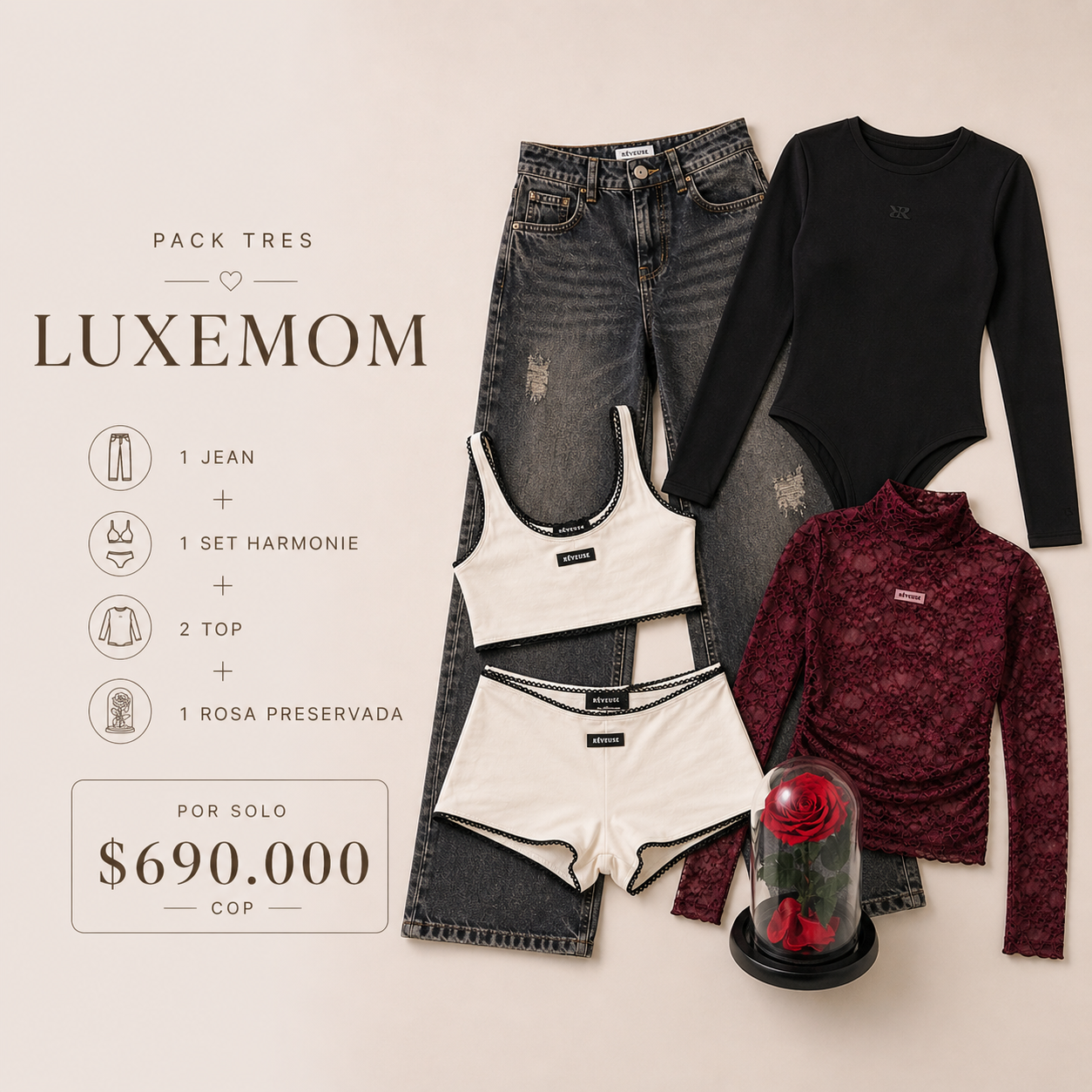 PACK 3 LUXE MOM
